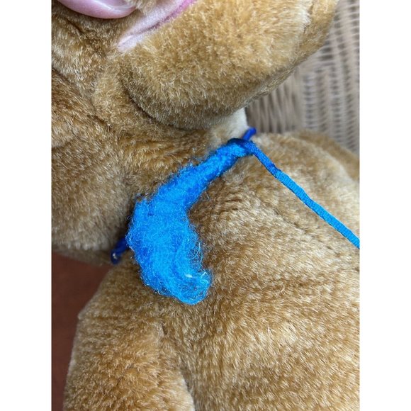 plush brown dog with black eye New Concepts Hong Kong scrappy Vintage - Picture 6 of 11